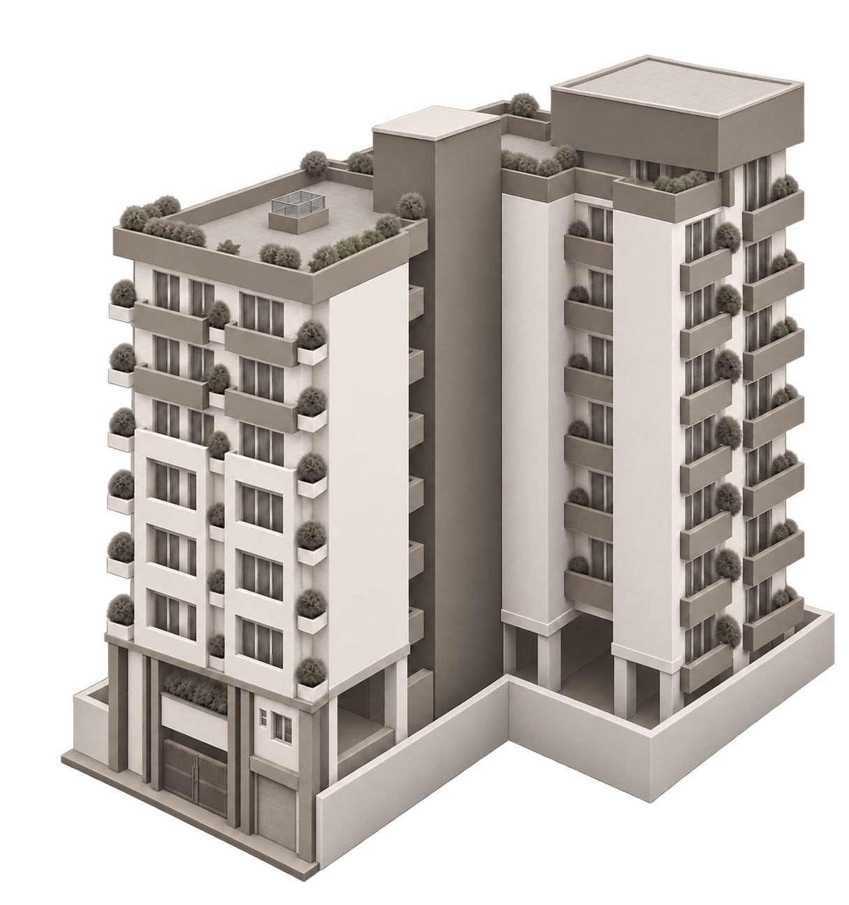 Isometric render of Classic 1, Wellawatta